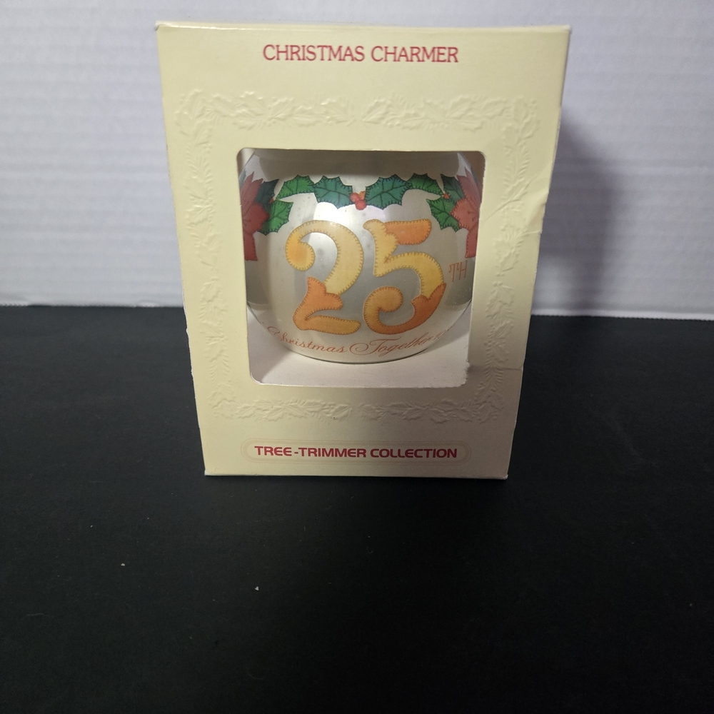 Hallmark Christmas Charmer Ornament with Gold and Green Accents
